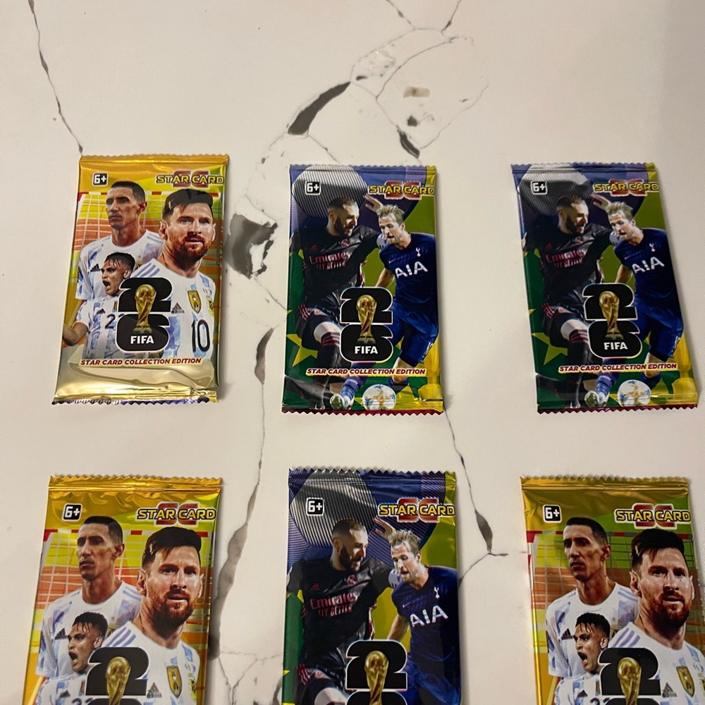 6 Star FIFA Star Card Collection Edition Booster Packs.